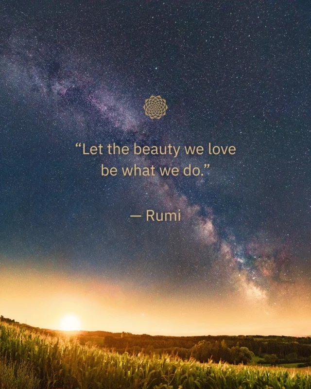 ✨ “Let the beauty we love be what we do.” — RumiThe things that move us aren’t accidental. They point toward purpose. When we follow what inspires us, our work becomes more than a task—it becomes an expression of who we are. Beauty lives not just in what we create, but in how we live, build, and connect. ✨ #Rumi #Creativity #MarketingWithHeart #FollowYourHeart #ConsciousMarketing #CommunityFocused  #MandaliMedia