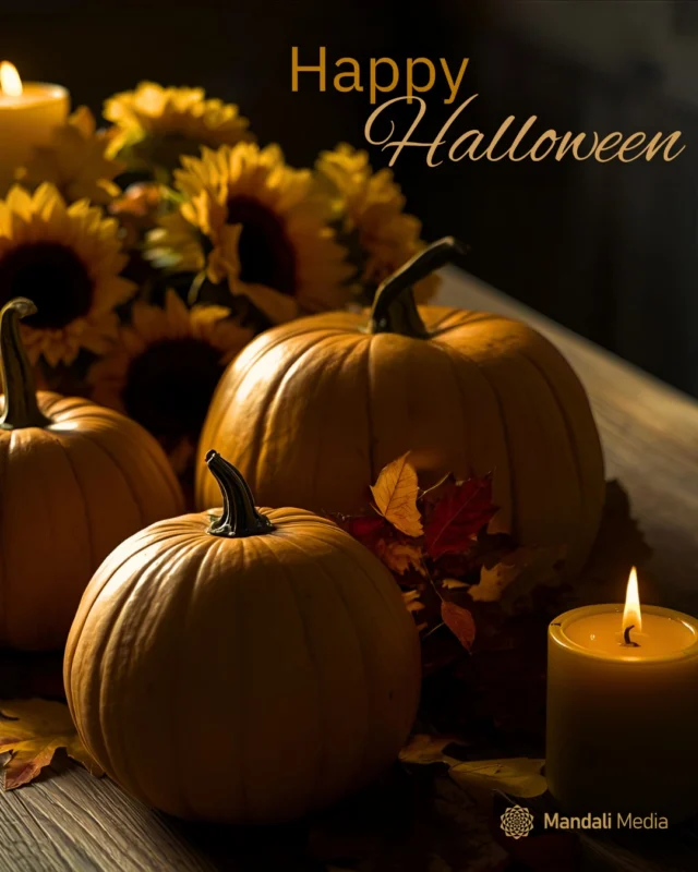 Wishing you a safe and magical Halloween!⠀⠀Celebrate the beauty of the season, cozy vibes, and playful frights 🎃 🍁 👻⠀⠀#HappyHalloween #Halloween2025 #SpookySeason #TrickOrTreat #FallVibes #CozyTimes #MandaliMedia⠀