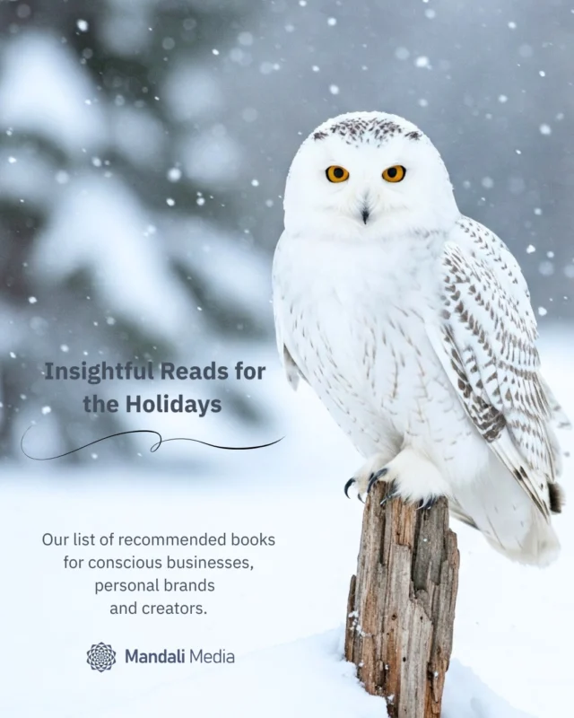 🎄✨ Holiday Book Wish List for Conscious Creators ✨🎄Looking for thoughtful reads this season? Whether you’re building your business with heart, seeking ways to delight your customers or clients, or just want a little inspiration, these books are perfect for your shelf or as a business gift.📚 Our Top Picks:❄️ Delivering Happiness – Tony HsiehLearn how Zappos built a culture-first company and why happiness drives business success.❄️ Conscious Marketing – Carolyn TateBuild ethical, purpose-driven marketing strategies.❄️ Customer Obsessed – Marc Benioff & Eric BerridgeEmbed customer focus throughout your organization.❄️ The Service Culture Handbook – Jeff ToisterStep-by-step strategies to create a team that genuinely loves serving clients.❄️ Perfect Phrases for Customer Service – Robert BacalScripts and tips for communicating with authenticity and care.❄️ Getting Things Done – David AllenClear mental clutter and get things done.❄️ Essentialism – Greg McKeownFocus on what truly matters and eliminate the rest.❄️ Good Is the New Cool – Afdhel Aziz & Bobby JonesPurpose-driven marketing strategies that inspire and connect.❄️ Sustainable Marketing – Paul Randle & Alexis EyreMarketing that aligns with sustainability and ethics.❄️ Inbound Marketing – Brian Halligan & Dharmesh ShahOur continued source of inspiration — attracting, engaging, and delighting customers.✨ Which book will you add to your holiday wish list? 🦉✨#ConsciousBusiness #EthicalMarketing  #HolidayReading #BusinessBooks #MarketingInspiration  #InboundMarketing #ConsciousMarketing #CommunityFocused #GrowthDriven #MandaliMedia