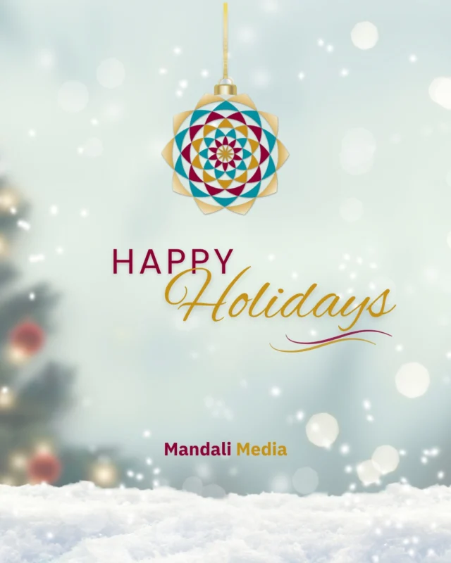 Wishing you a bright and joyful holiday season filled with connection, inspiration, and those special moments that make this time of year feel meaningful.⠀⠀#HappyHolidays #MandaliMedia⠀⠀