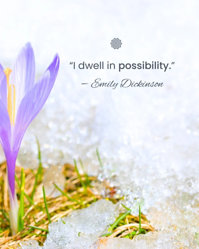 “I dwell in possibility.” — Emily Dickinson⠀⠀On this World Poetry Day, we honor Emily Dickinson, whose words remind us that life is full of open doors, uncharted paths, and endless potential ✨⠀⠀During International Women’s Month, we celebrate the women who not only dream but take action to manifest their vision. You never know what you can achieve until you take the first step 🌱 💛⠀⠀What possibilities are you exploring this month? ⠀⠀#WorldPoetryDay #InternationalWomensMonth #EmilyDickinson #Intention #Manifestation #RealizingDreams  #CommunityFocus #GrowthDriven #MandaliMedia⠀⠀