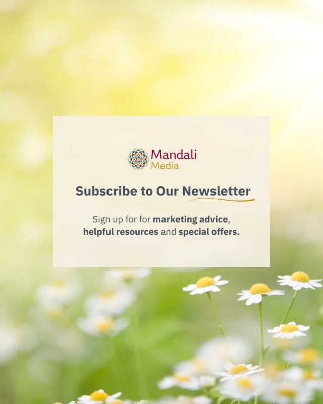 We’re happy to announce that we will soon be sending out our first quarterly newsletter! The Spring edition is on its way and will include helpful marketing tips, meaningful insights, links to our blogs, and special offers and discounts for subscribers 💐⠀⠀We hope it inspires and supports your business growth 🌿⠀⠀Stay connected! 🌻 Link to subscribe is in our bio 👩🏻‍💻⠀⠀#Newsletter #SpringMarketing #BusinessGrowth #MarketingTips #SubscriberPerks #InboundMarketing #ConsciousMarketing #CommunityFocused #GrowthDriven #MandaliMedia ⠀⠀