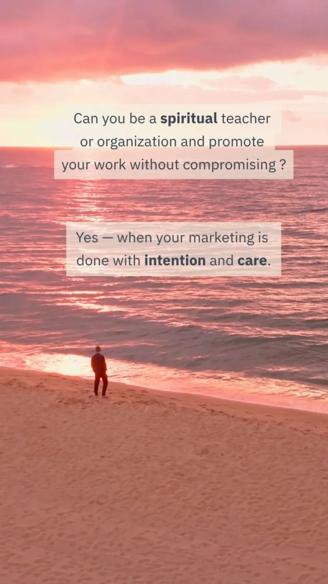 Can you be a spiritual teacher or organization and still promote your work?⠀⠀The answer is yes — when it is done with care and intention 🌿⠀⠀Promotion can seem at odds with work rooted in service, wisdom, and deeper connection. But marketing does not have to mean selling yourself! It can be a way of creating a bridge between your work and the people who are looking for it.⠀⠀Meaningful marketing can help you:⠀⠀✨ Share your teachings, resources, and offerings with a wider audience⠀✨ Build a community of people who connect with your message⠀✨ Create sustainable support for continuing your work⠀⠀This may look like sharing thoughtful content, writing articles, building an email community, offering online resources, or telling the story behind your mission.⠀⠀Your work does not need to become a product to be shared. When marketing is aligned with your values, it becomes an extension of service — helping the right people discover what you have to offer 🪷⠀⠀#SpiritualMarketing #SpiritualTeachers #Spirituality #SpiritualAuthors #MeditationTeachers #InboundMarketing #CommunityFocused #GrowthDriven #MandaliMedia⠀⠀Marketing for Spiritual Teachers | Marketing for Spiritual Authors and Speakers | Spirituality⠀⠀